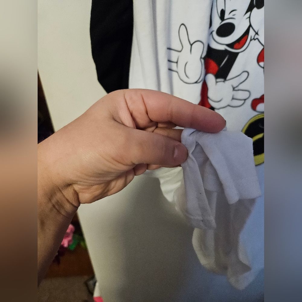 Plus Size Minnie and Mickey Baseball Tee - Picture 2 of 6